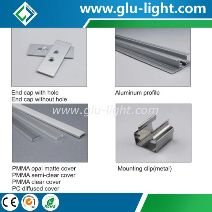 Up and Down Aluminium Led Lighting Profile for Hotel