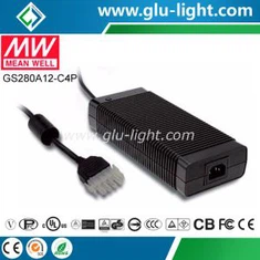 Adaptador industrial Meanwell de 222 W i 12 V CA-CC GS280A12-C4P
