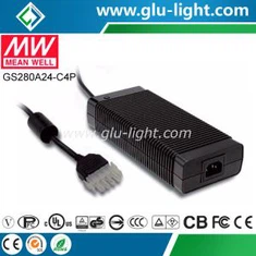 Adaptador industrial Meanwell de 280 W i 24 V CA-CC GS280A24-C4P